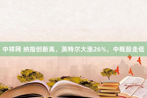 中祥网 纳指创新高，英特尔大涨26%，中概股走低