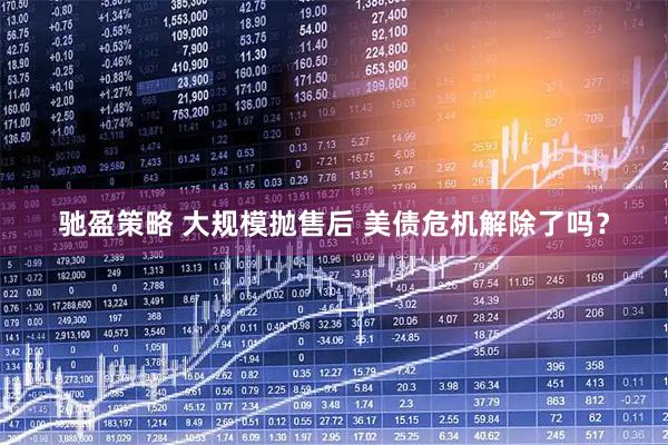 驰盈策略 大规模抛售后 美债危机解除了吗？